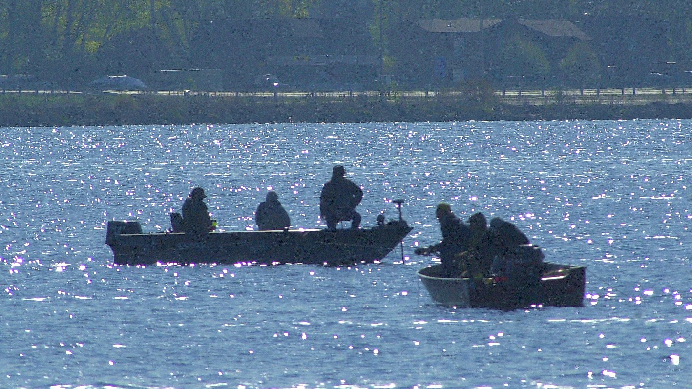 Anglers work the water of Delavan Lake on opening day of the fishing season. File photo by Dan Plutchak/Walworth County Community News