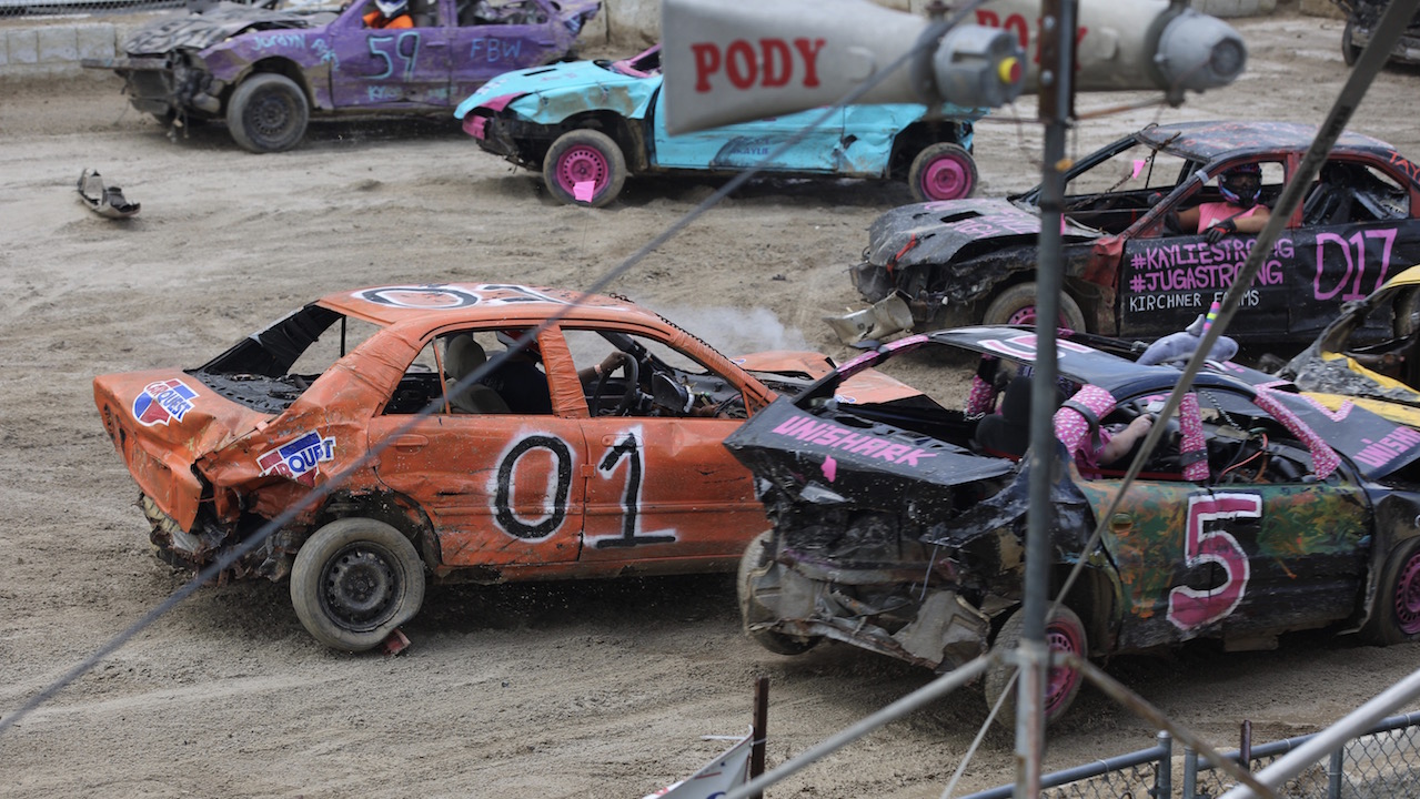 2019 demolition derby. Photo by Kerry Trampe/Walworth County Fair