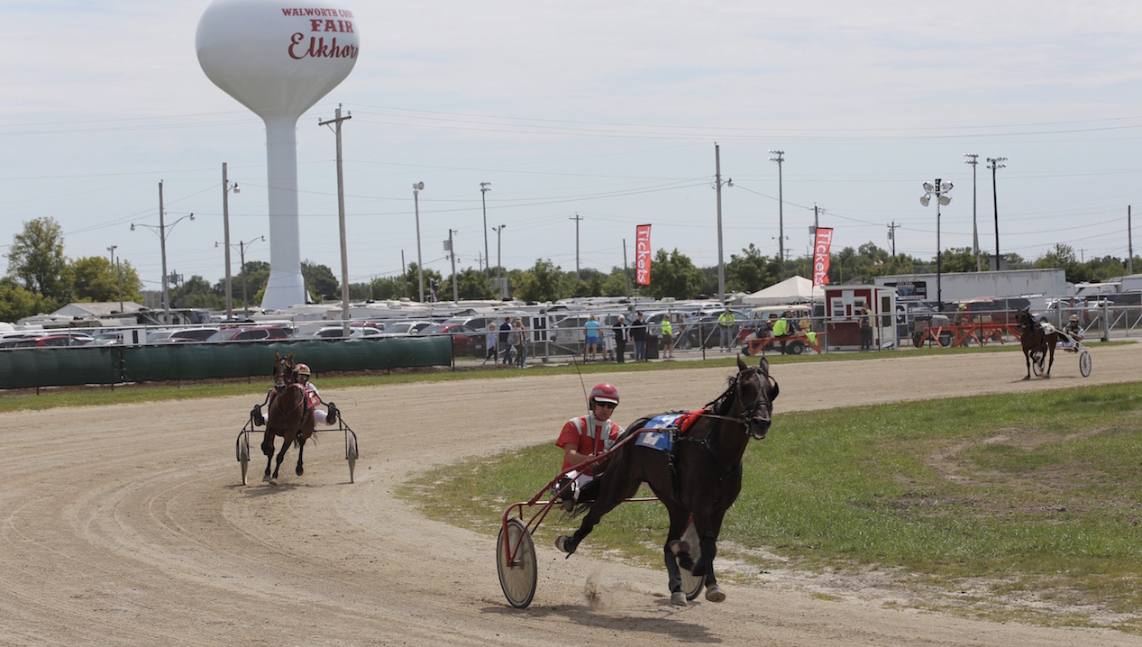 Harness racing begins at noon at the Grandstand. Photo by Kerry Trampe/Walworth County Fair