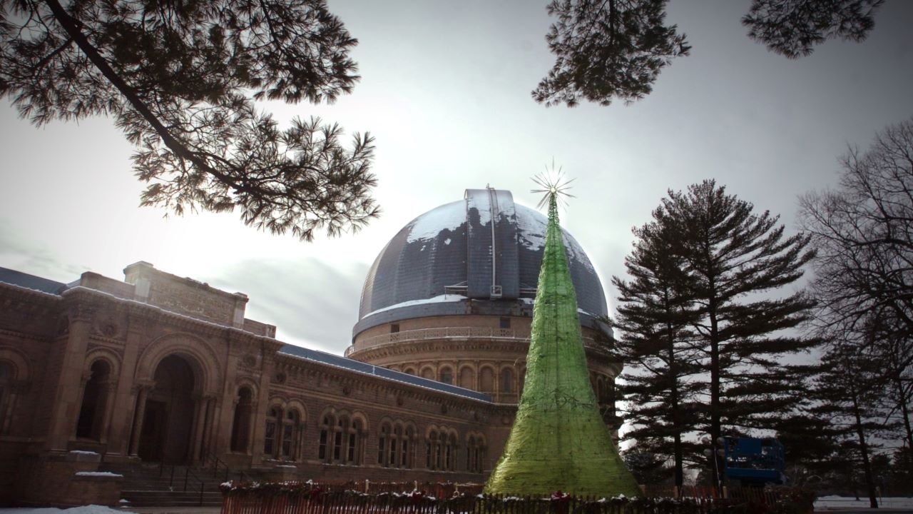 Glass spinning begins Friday at the World's Tallest Glass Tree on the grounds of Yerkes Observatory in Williams Bay.