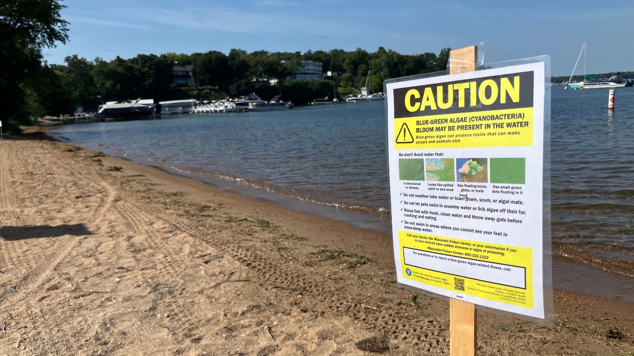 The Walworth County Public Health Department has officially closed the Lake Geneva Public Beach and the beach at Big Foot Beach State Park following reports of a toxic algae bloom.