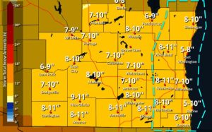 LIVE UPDATES: Walworth County walloped with first winter storm of the season